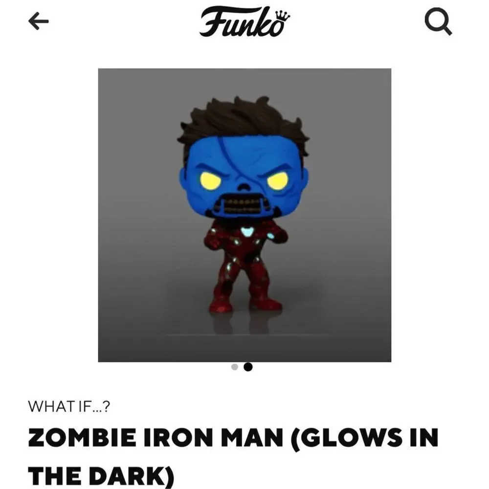 WHAT IF.?
ZOMBIE IRON MAN (GLOWS IN
THE DARK) - Picture 2 of 5